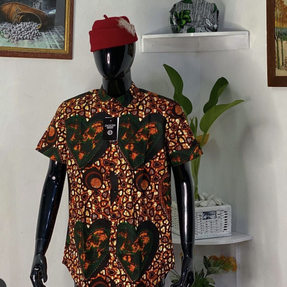 african print men shirt